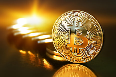 Gold Bitcoin coin